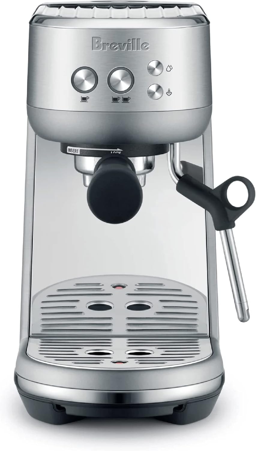Breville Bambino compact espresso machine in brushed stainless steel