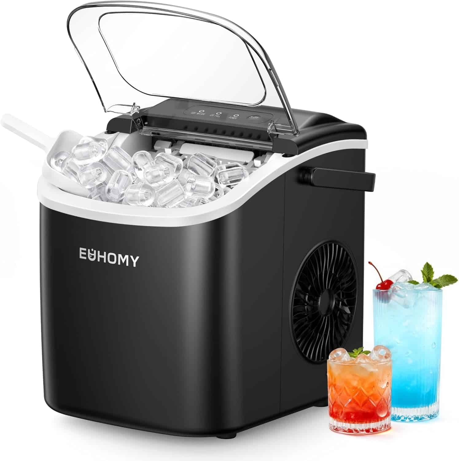 EUHOMY portable model — best countertop ice maker for RV and camping